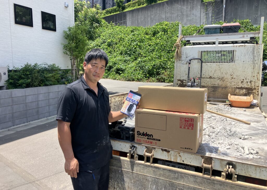 熱中症対策！現場用クーラー贈呈しました（千葉営業所①）02