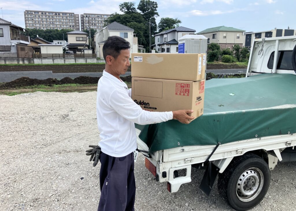 熱中症対策！現場用クーラー贈呈しました（千葉営業所②）02