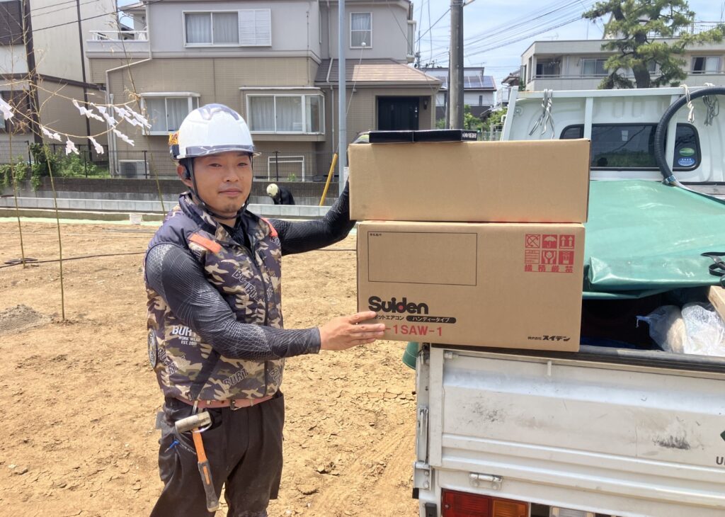 熱中症対策！現場用クーラー贈呈しました（千葉営業所②）03