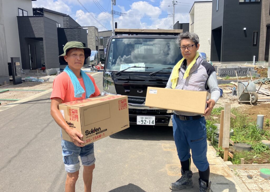 熱中症対策！現場用クーラー贈呈しました（千葉営業所③）01