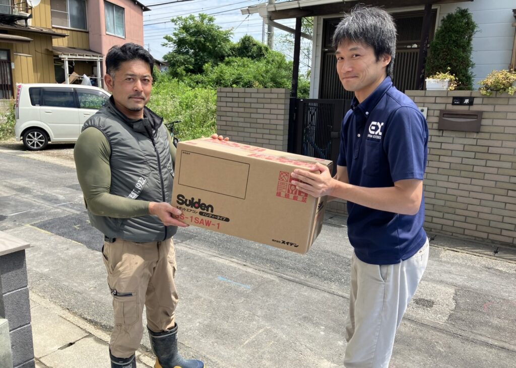 熱中症対策！現場用クーラー贈呈しました（柏営業所②）03